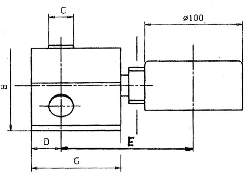 Zeichnung 2 Spannkraftmessgerät Dreibackenfutter 24-240 kN Zeichnung 2 Spannkraftmessgerät Dreibackenfutter 24-240 kN