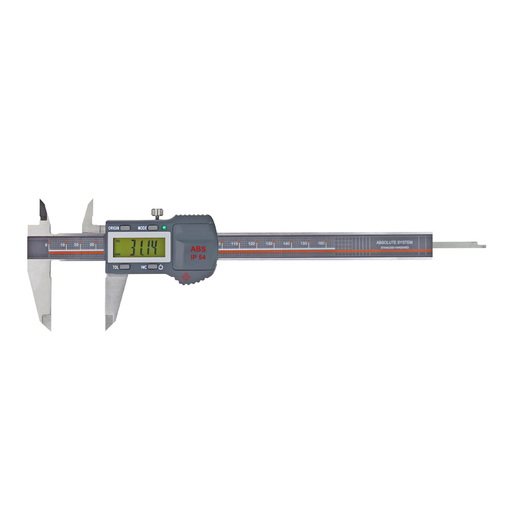 Digital-Taschen-Messschieber 0-150 mm mit Tol-LED IP 54 Schutzklasse