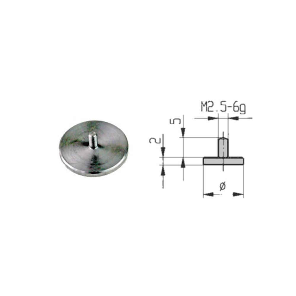 Messeinsatz Teller Ø 30 mm für Messuhren Gewinde M 2,5