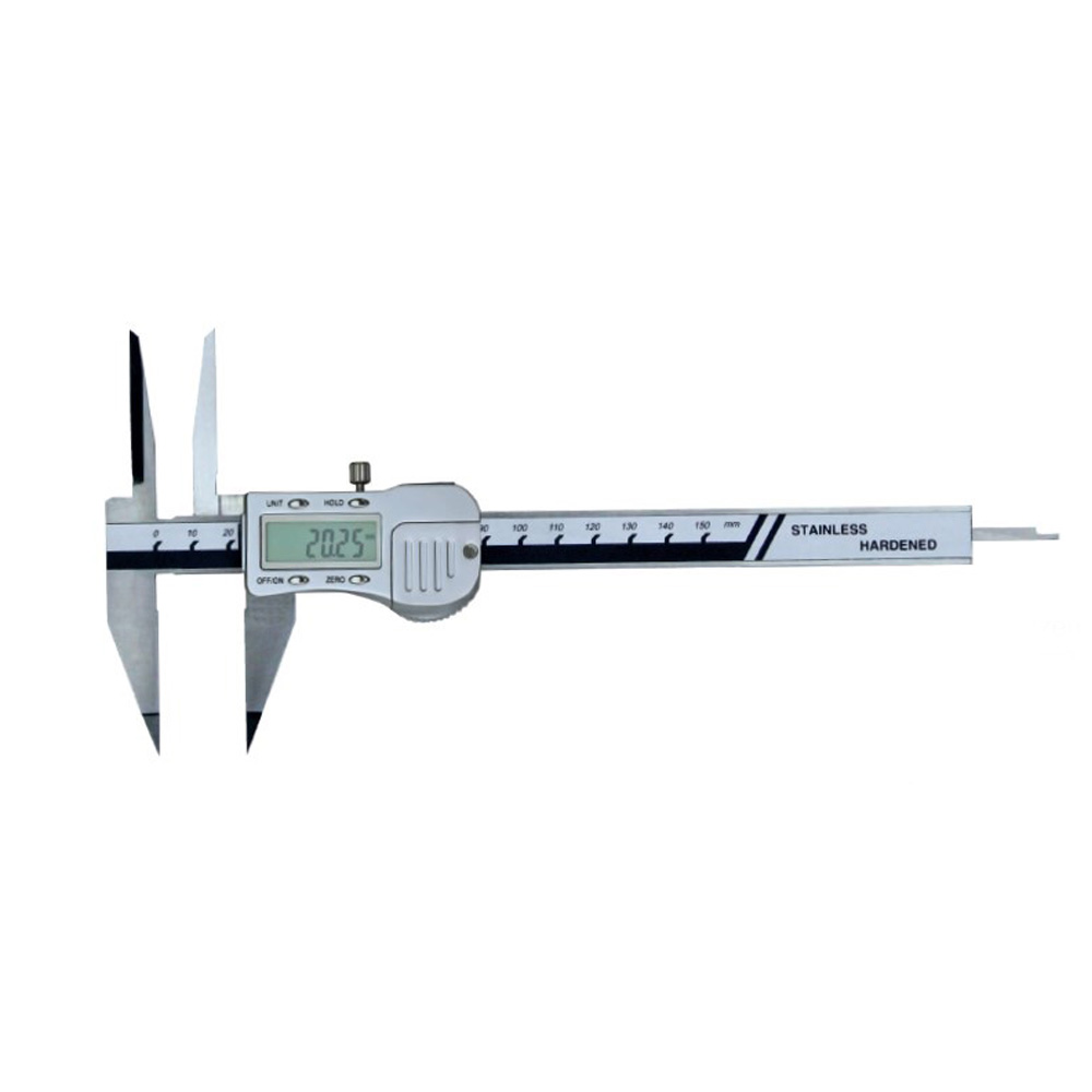 Digital-Messschieber mit spitzem Schnabel und langen Spitzen 0-150 mm 3 V