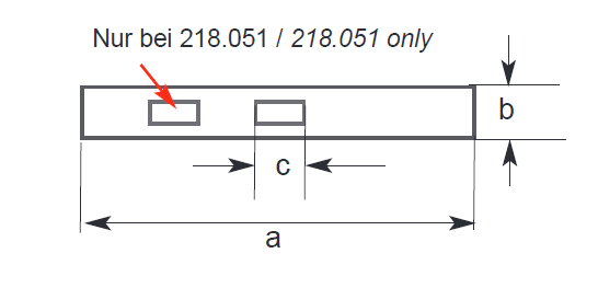 Technical drawing Extension base 420 mm for digital depth caliper Technical drawing Extension base 420 mm for digital depth caliper