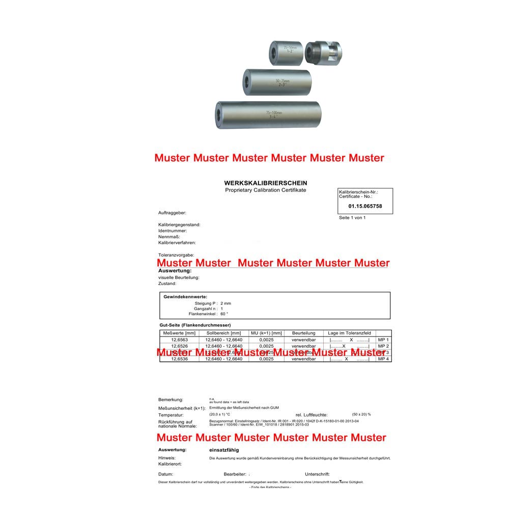 Certification ratchet force measuring tool 5 - 12 N