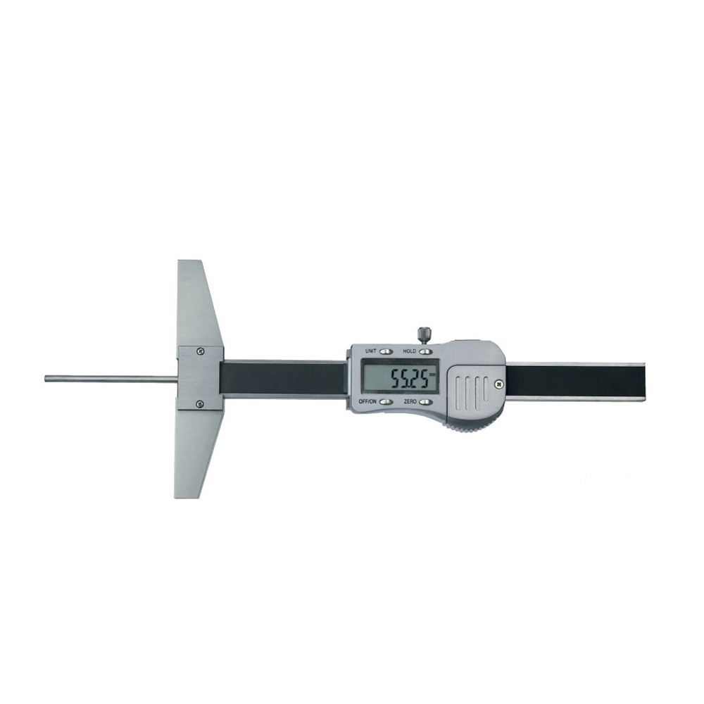 Digital Tiefen-Messschieber 100 x 100 mm mit runder Tiefenmessstange