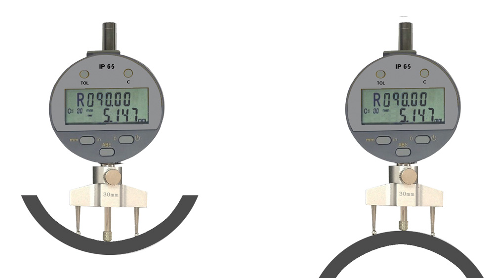Application example Digital radius indicator Application example Digital radius indicator