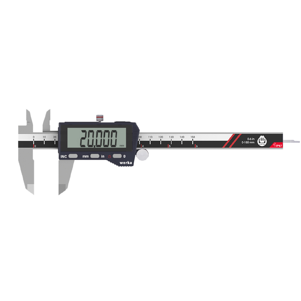Digital caliper IP 67 protection - Range 150 mm - DIN 862 - 2230-150 - Messwelt