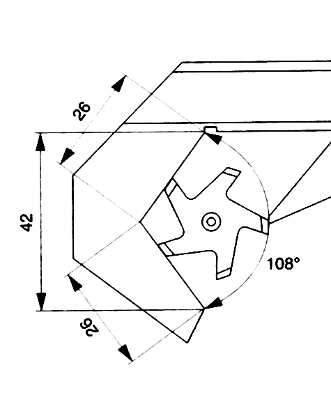 Zeichnung Digital Fünfpunkt-Messschieber 2 - 40 mm Messbereich