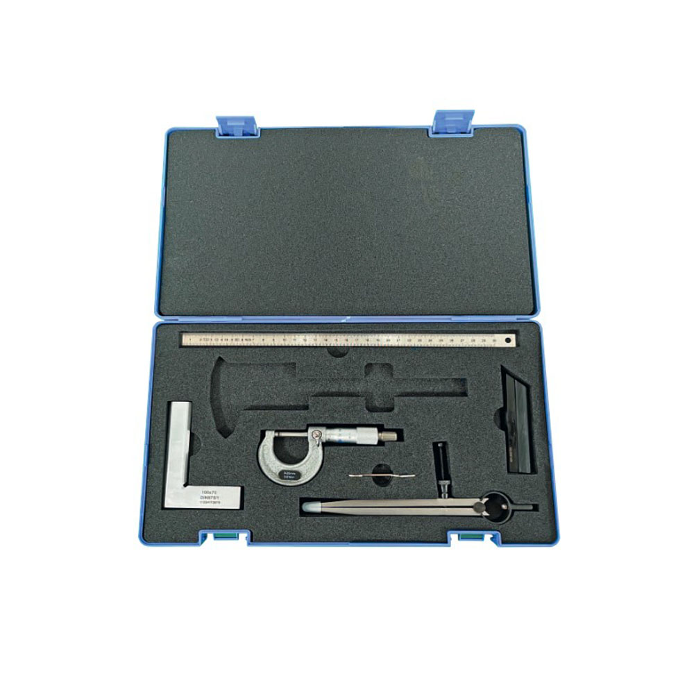 Measuring tool set 5 pcs. in solid plastic case Measuring tool set 5 pcs. in solid plastic case