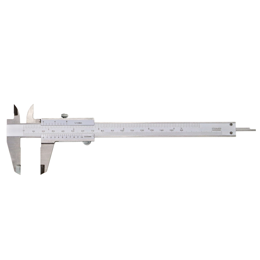 Taschen-Messschieber 0-150 mm analog mit Feststellschraube DIN 862