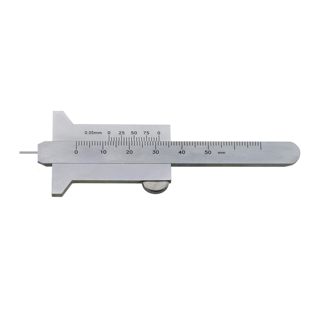 Tiefen-Messschieber 50 mm Messbereich mit Stift Ø 1,5 x 6 mm
