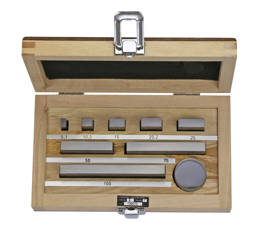 Parallelendmaß-Prüfsatz 6- teilig für Mikrometer nach DIN 863 mit Planglas Parallelendmaß-Prüfsatz 6- teilig für Mikrometer nach DIN 863 mit Planglas