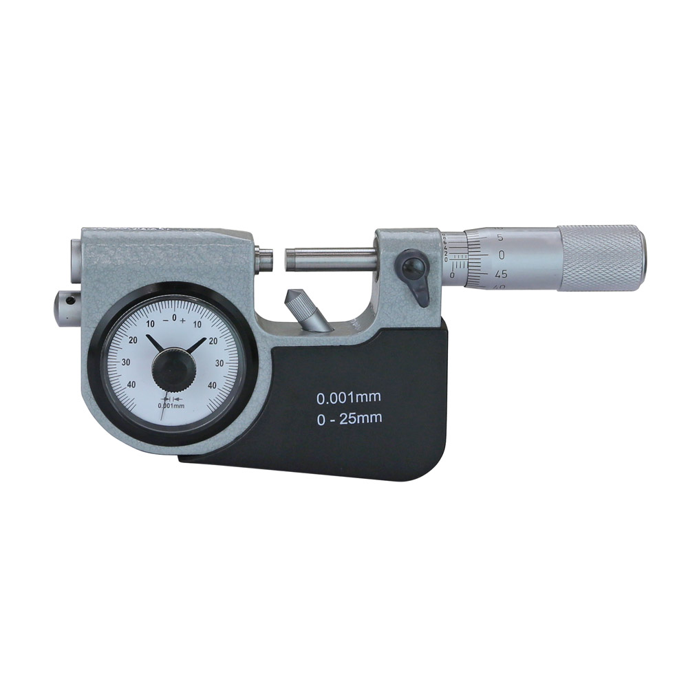 Bügelmessschraube 0 - 25 mm mit Feinzeiger Messspindel Ø 6,5 mm Bügelmessschraube 0 - 25 mm mit Feinzeiger Messspindel Ø 6,5 mm