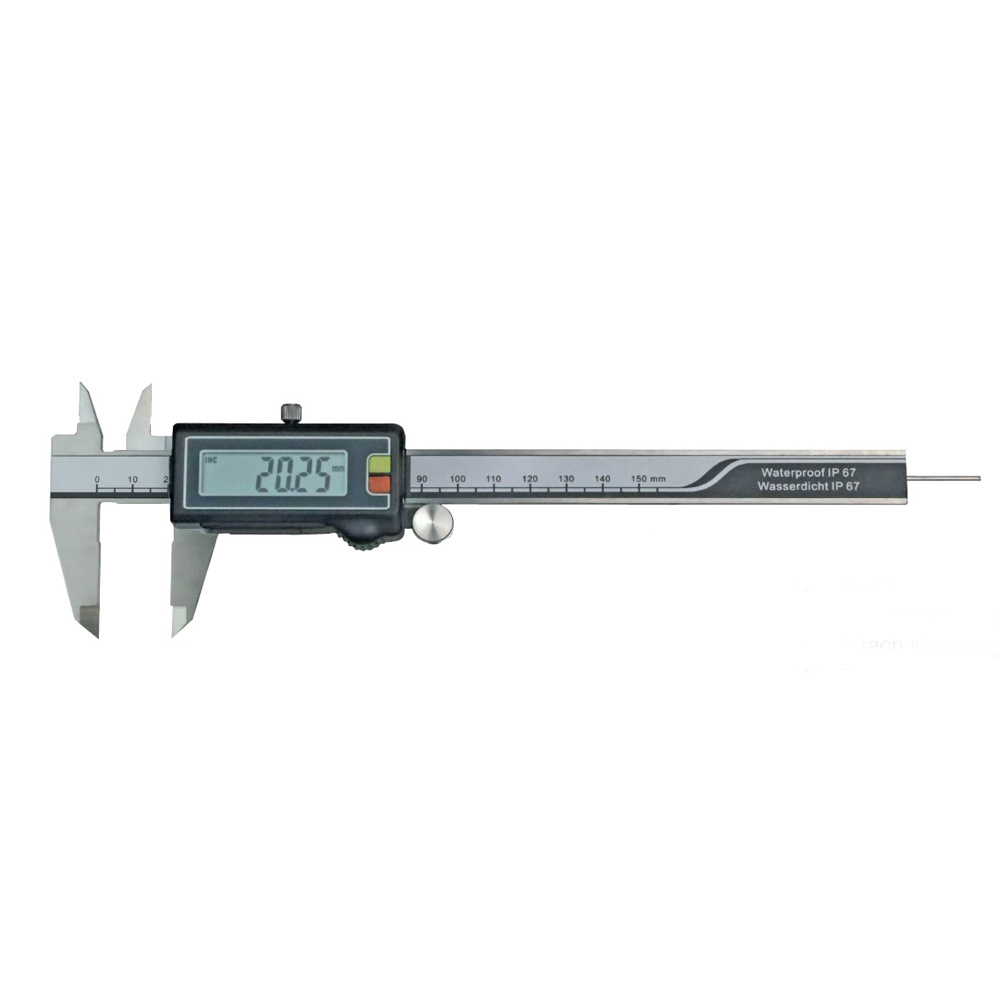 Digital Messschieber 0 - 150 mm IP 67 mit rundem Tiefenmaß