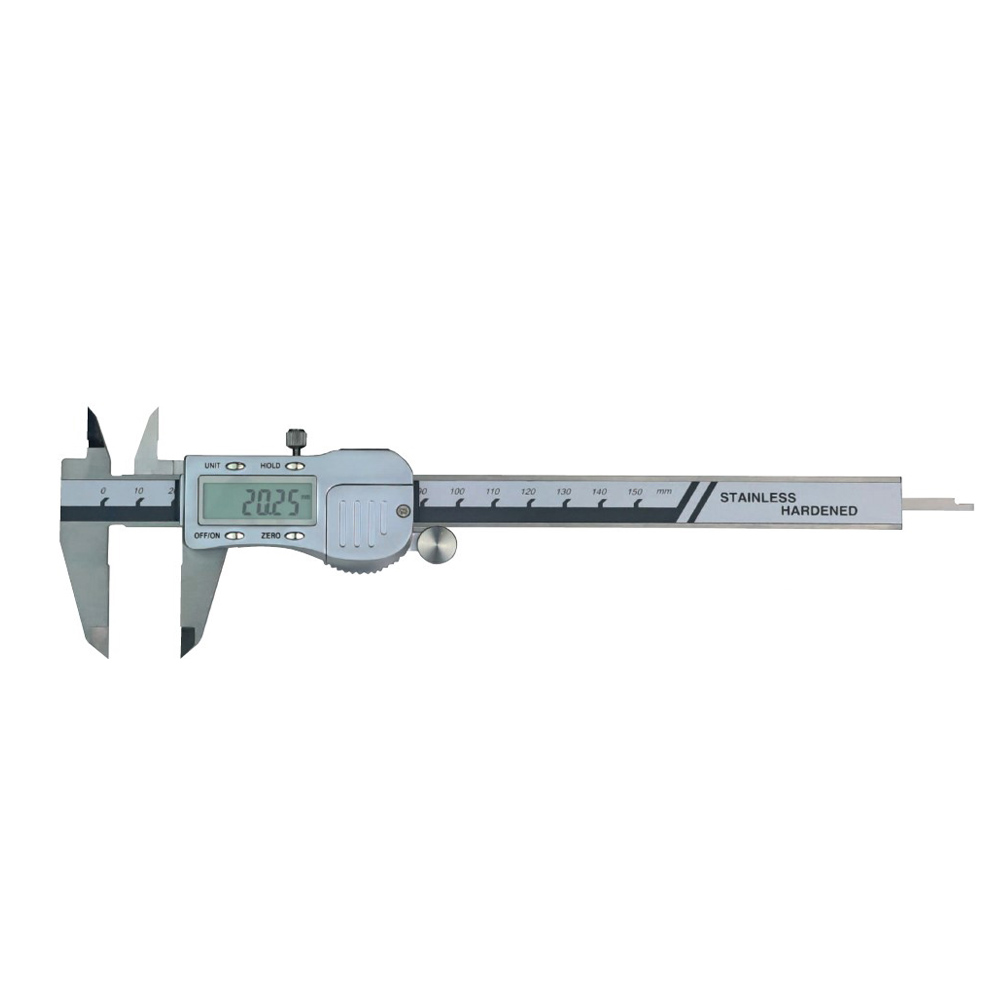 Digital-Taschenmessschieber 0 - 300 mm Metallgehäuse 3V DIN 862