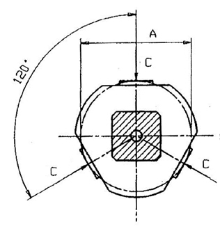 Zeichnung 1 Spannkraftmessgerät Dreibackenfutter 9-90 kN Zeichnung 1 Spannkraftmessgerät Dreibackenfutter 9-90 kN