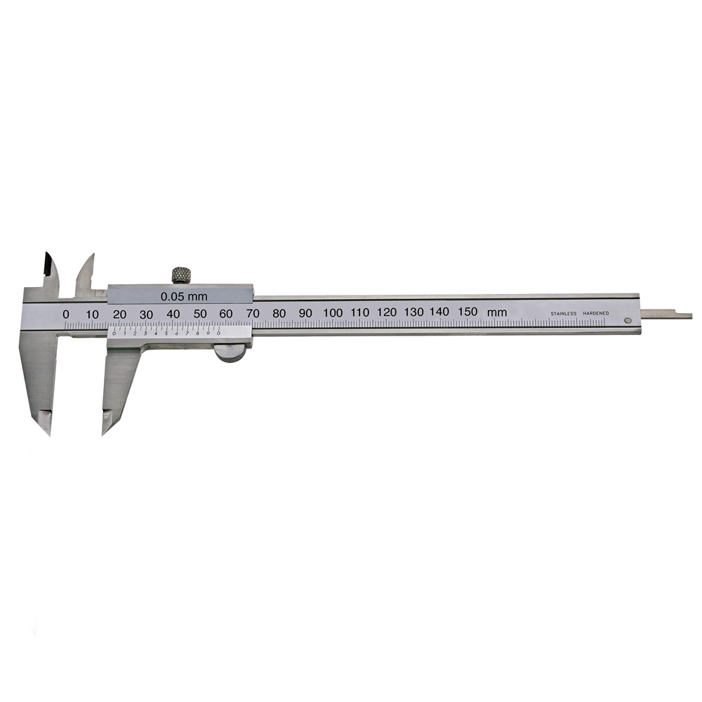Taschen-Messschieber 150 mm Messbereich mit extra großen Ziffern DIN 862