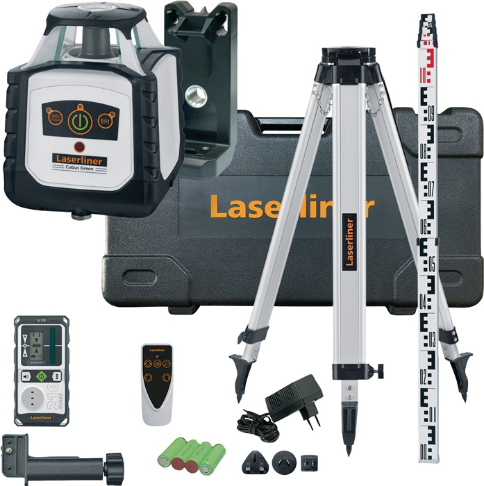 Rotationslaser Cubus G 210 S - max. 200 m, Lieferumfang