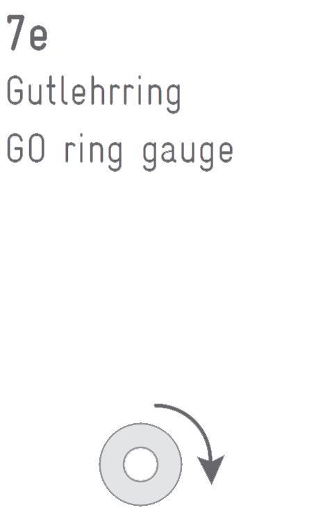 Drawing Thread ring gauge "GO" Tr 32 x 6 - 7e DIN 103