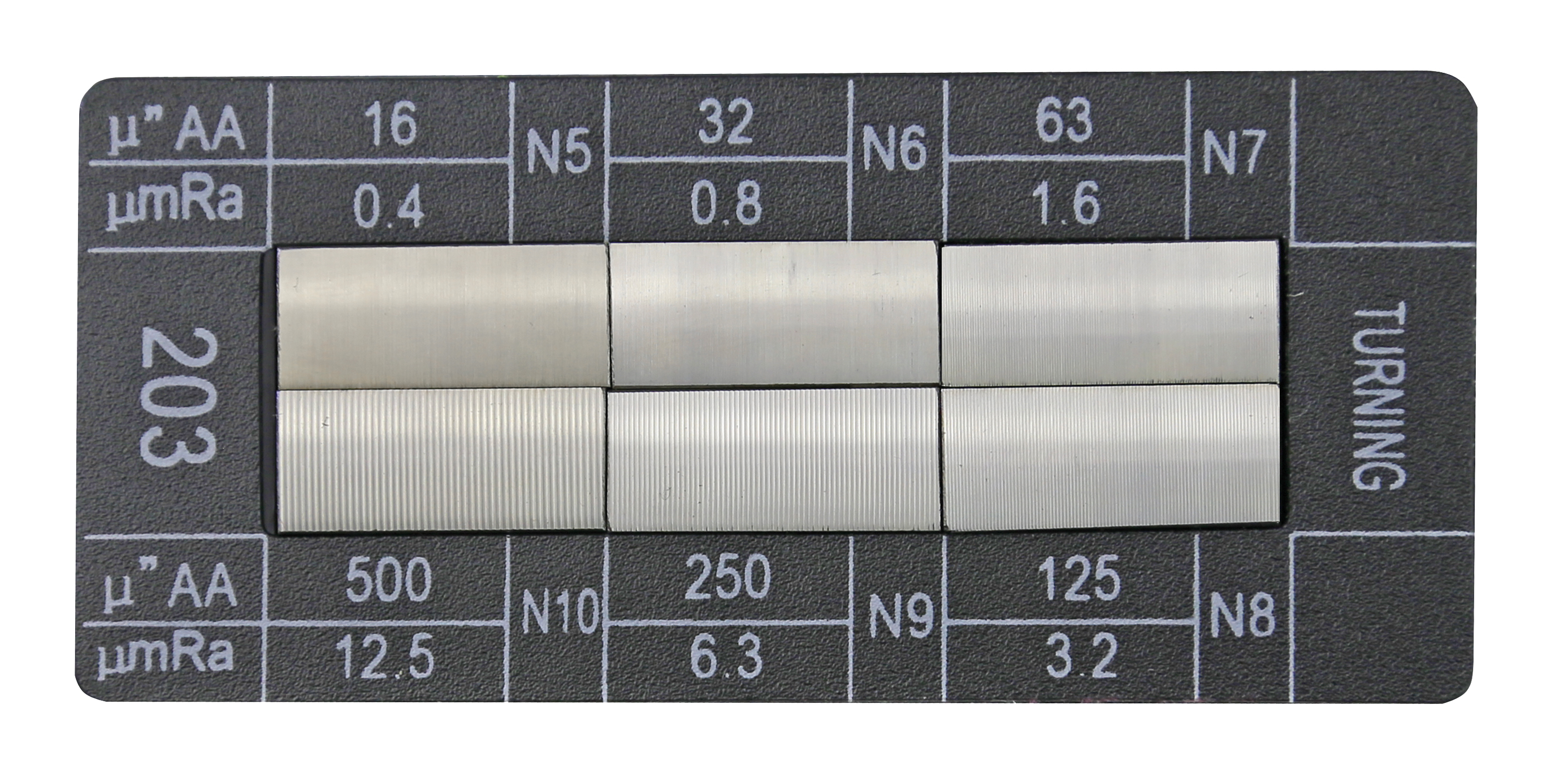 Oberflächen-Vergleichsplatten Drehen