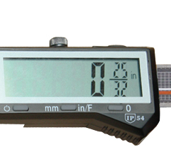 Display Digital-Streichmaß mit rechteckiger Platte