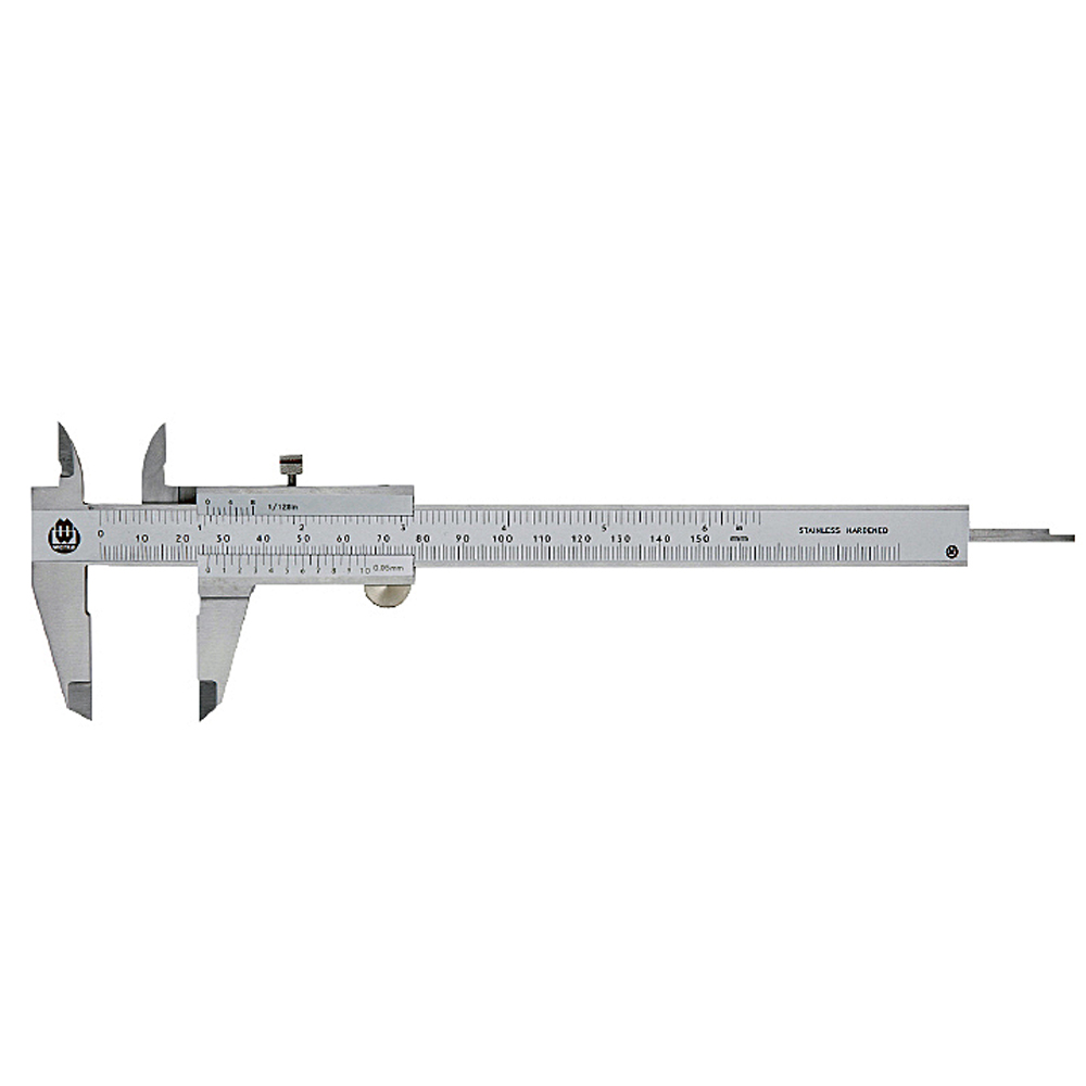 Vernier caliper - 150 mm range - with set screw -  reading 0,05 - DIN 862 - 210-0016T - Messwelt