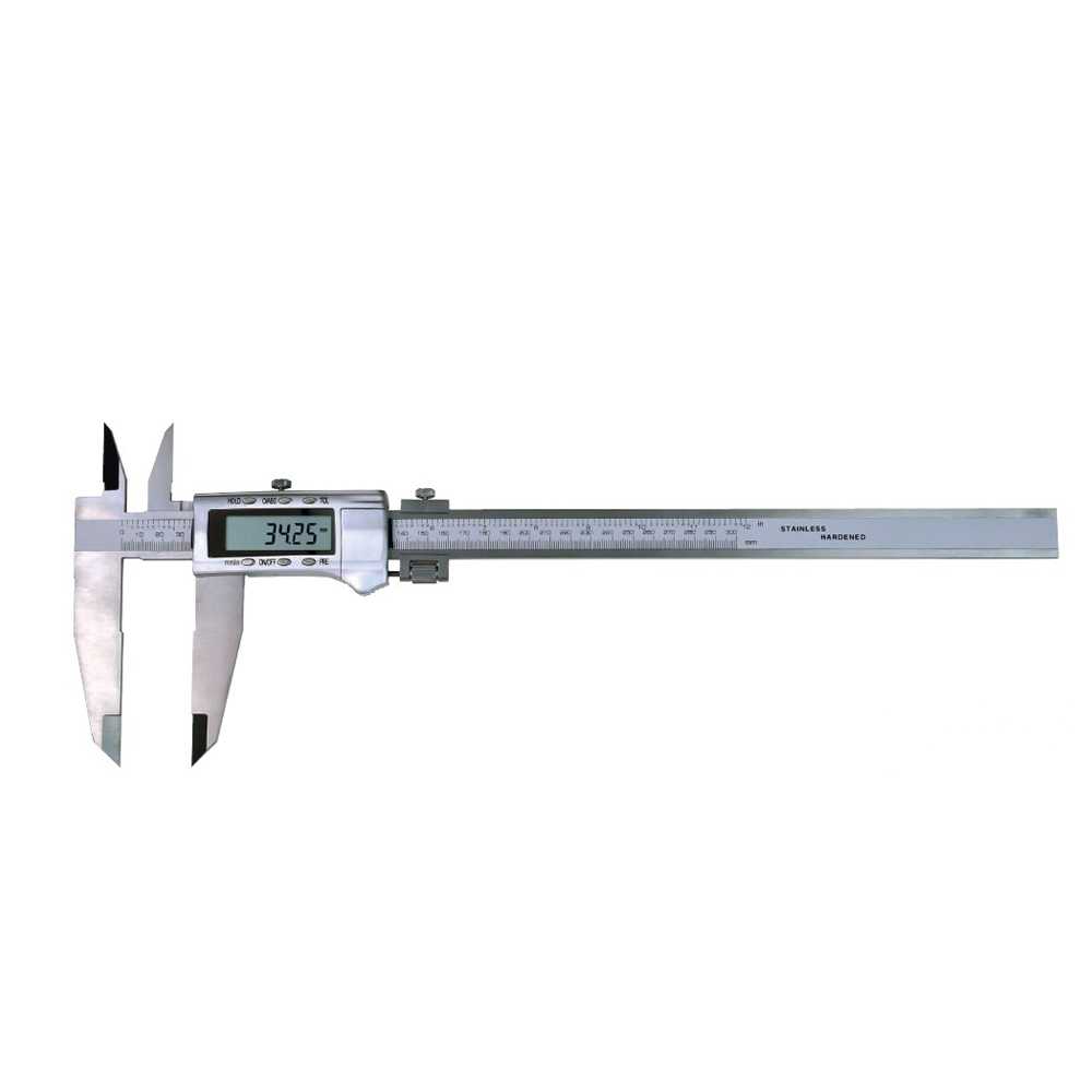 Digital-Werkstatt-Messschieber 300 x 100 mm mit Kreuzspitzen und Messerschnabel Digital-Werkstatt-Messschieber 300 x 100 mm mit Kreuzspitzen und Messerschnabel