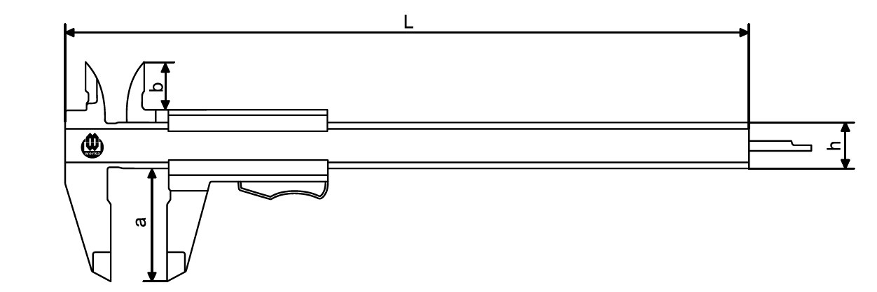 Technical drawing caliper 210-9309 - Messwelt