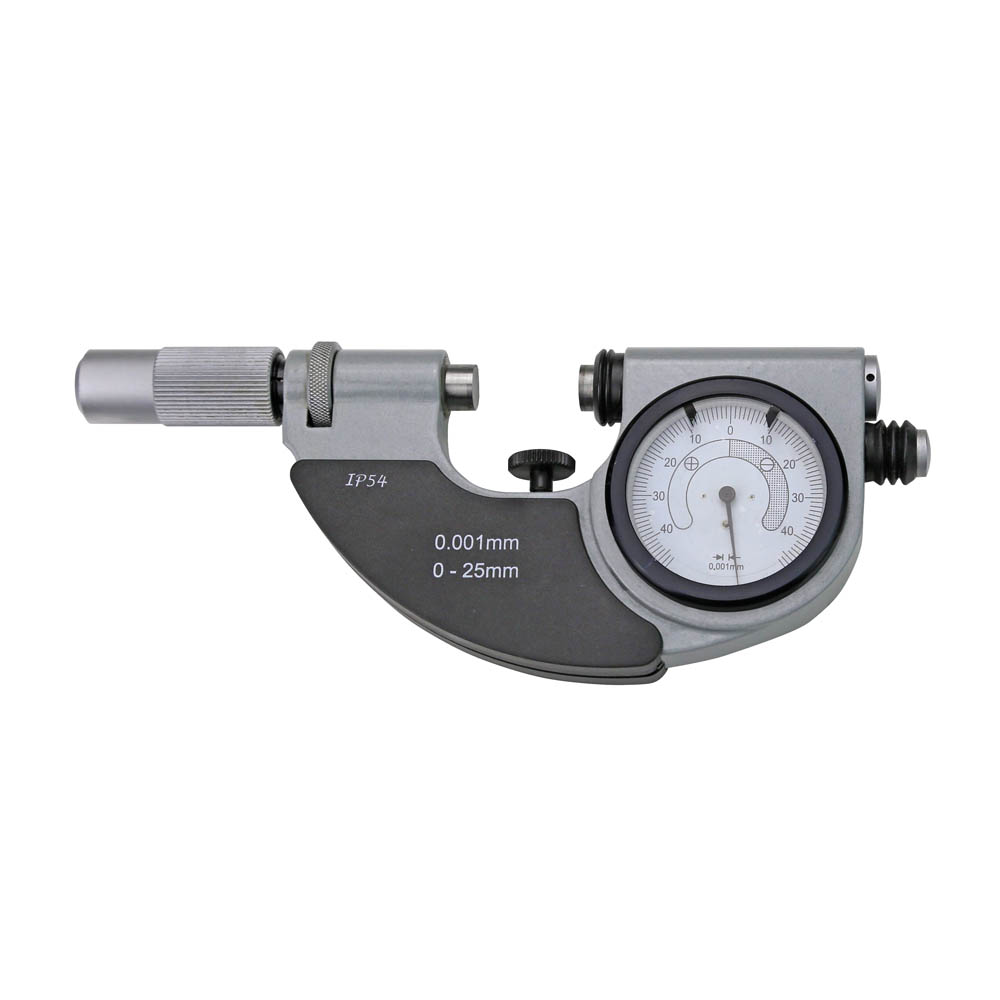 Bügelmessschrauben 0 - 25 mm mit Feinzeiger Messspindel Ø 10 mm