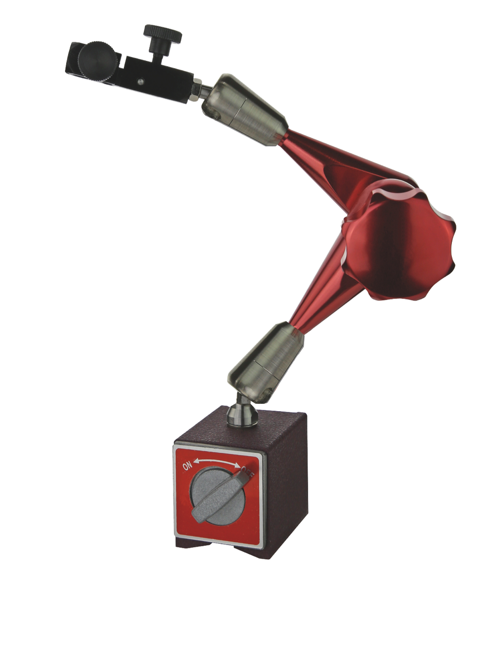 Magnet-Messstativ 80 kg Gesamthöhe 333 mm mit Zentralklemmung
