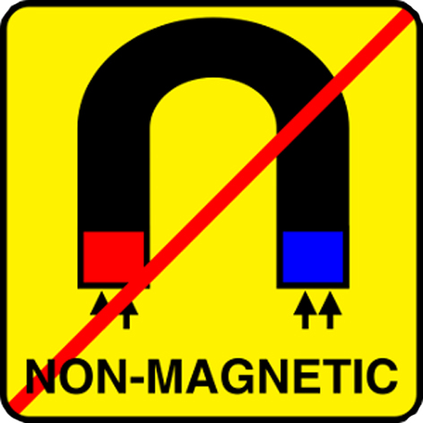 Zeichen antimagnetisch Zeichen antimagnetisch