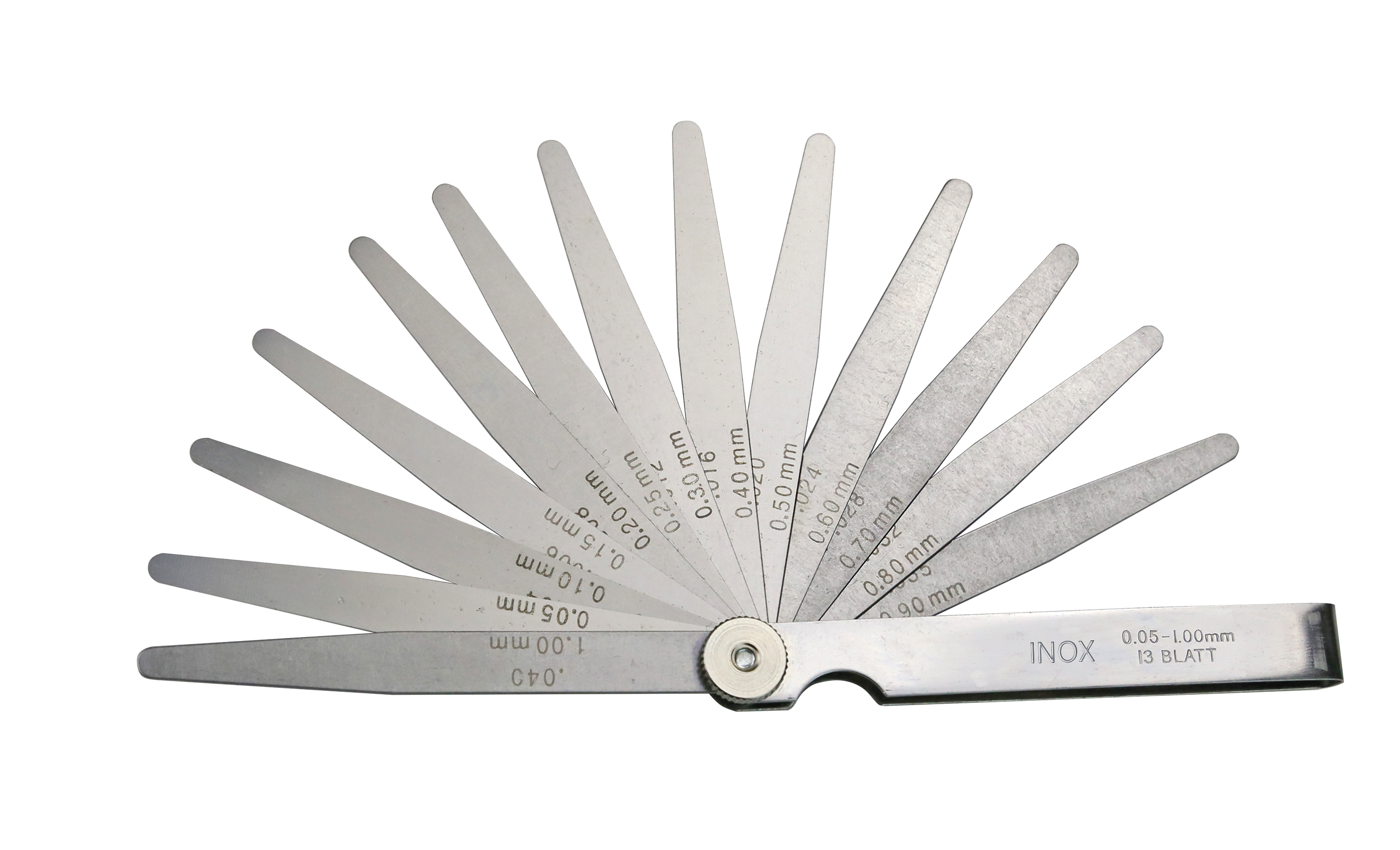 Precision feeler gauges 20 pcs, 0,05- 1,0 mm, INOX steel Precision feeler gauges 20 pcs, 0,05- 1,0 mm, INOX steel