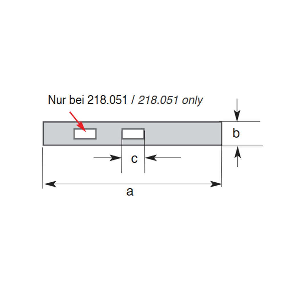 Technical drawing Extension base 420 mm for digital depth caliper