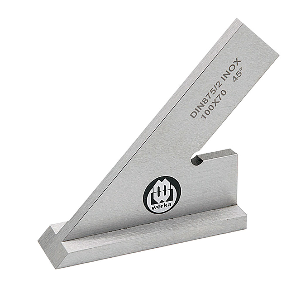 Steel Square 45° 200 x 130 mm with base DIN 875/2