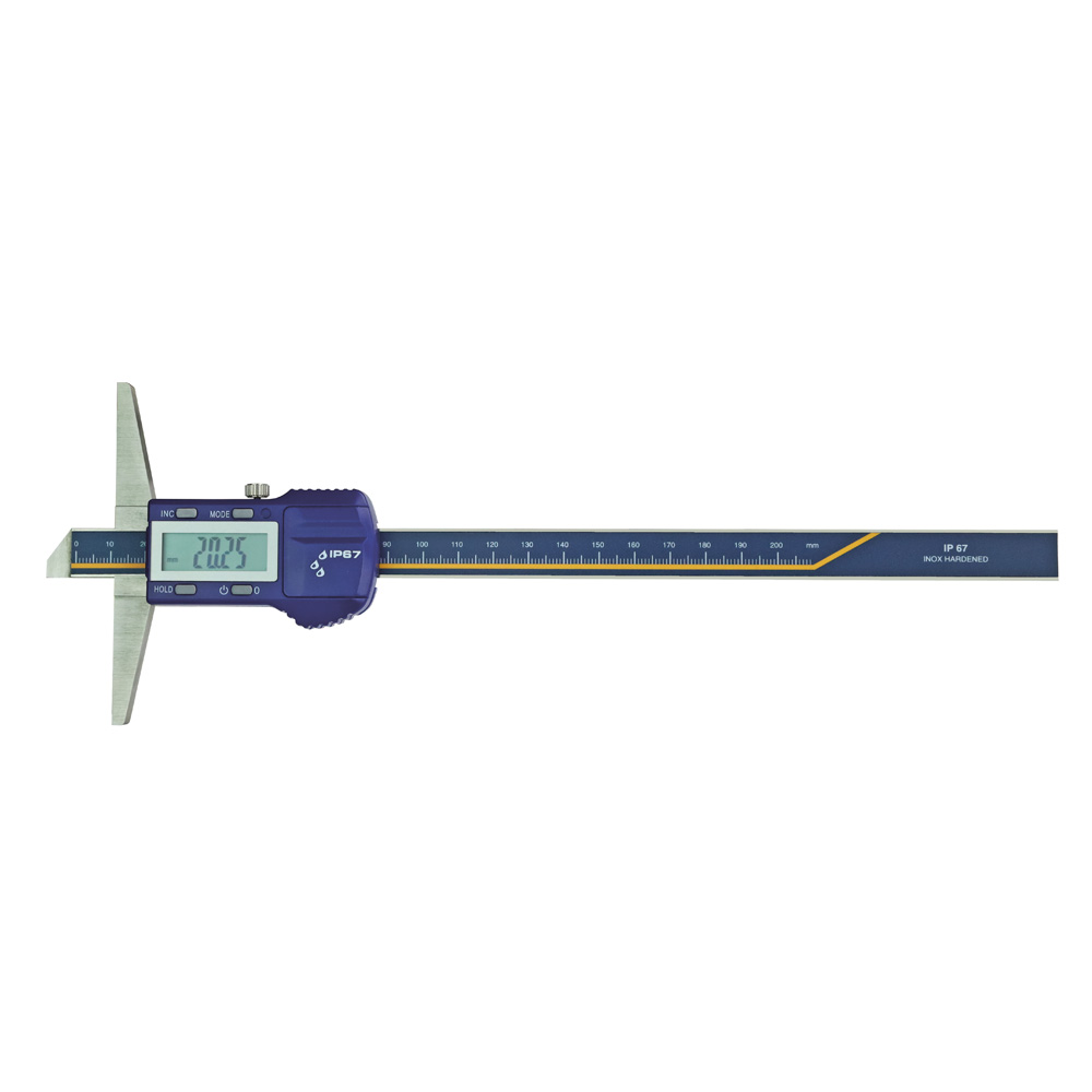 Digital-Tiefen-Messschieber 200 x 100 mm IP 67 DIN 862