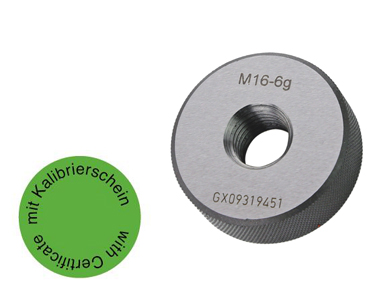 "GO" Thread ring gauge M 10 x 1,5- 6g "GO" Thread ring gauge M 10 x 1,5- 6g