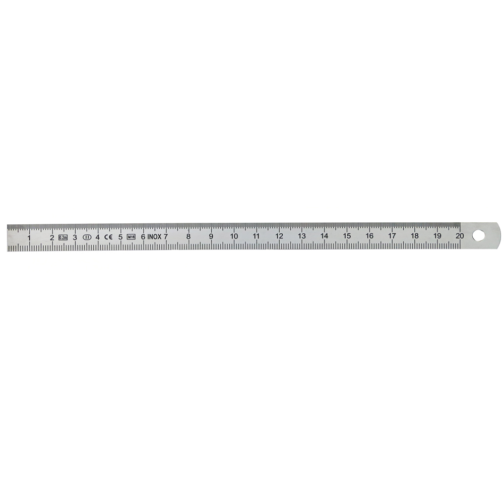 2 M Inox Ruler Steel ruler 1000 x 24 x 0,5 mm INOX flexible | Messwelt
