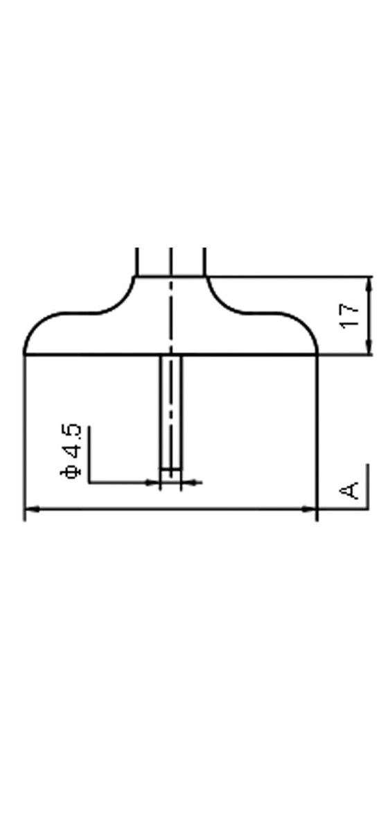 Technical drawing Depth micrometer 0 - 300 mm analogue with flat measuring face