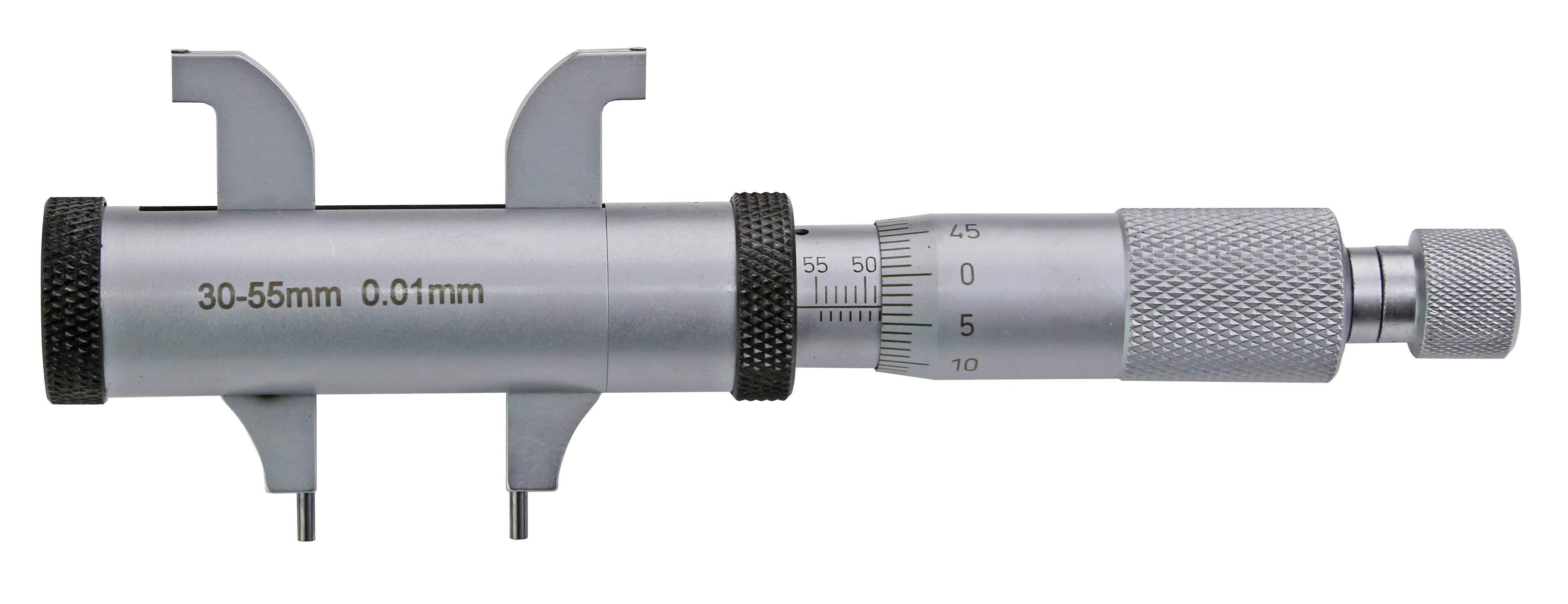 Rückseite Innen-Messschrauben 5 - 55 mm mit Doppel-Messschnabel