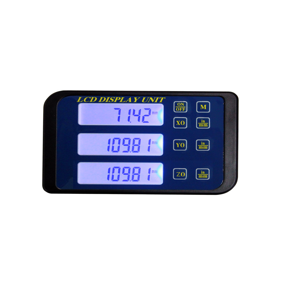 Digital display triple for digital scale unit capacitive measuring system