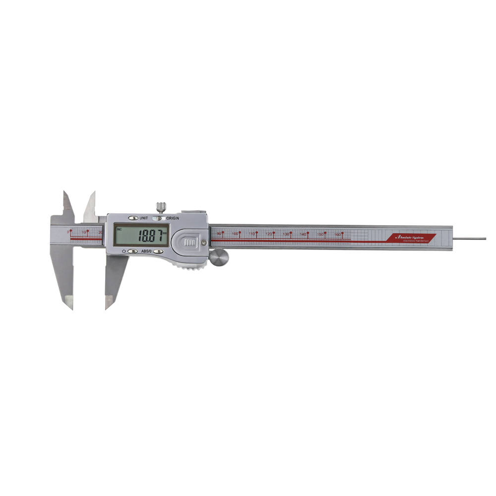 Digital-Messschieber 0 - 150 mm mit rundem Tiefenmaß ABS-System