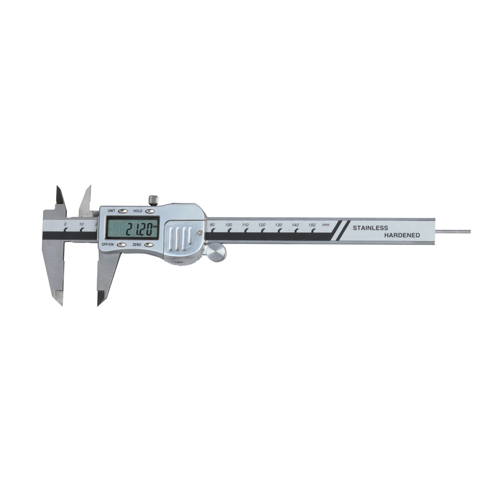 Digital-Messschieber 150 mm mit rundem Tiefenmaß DIN 862