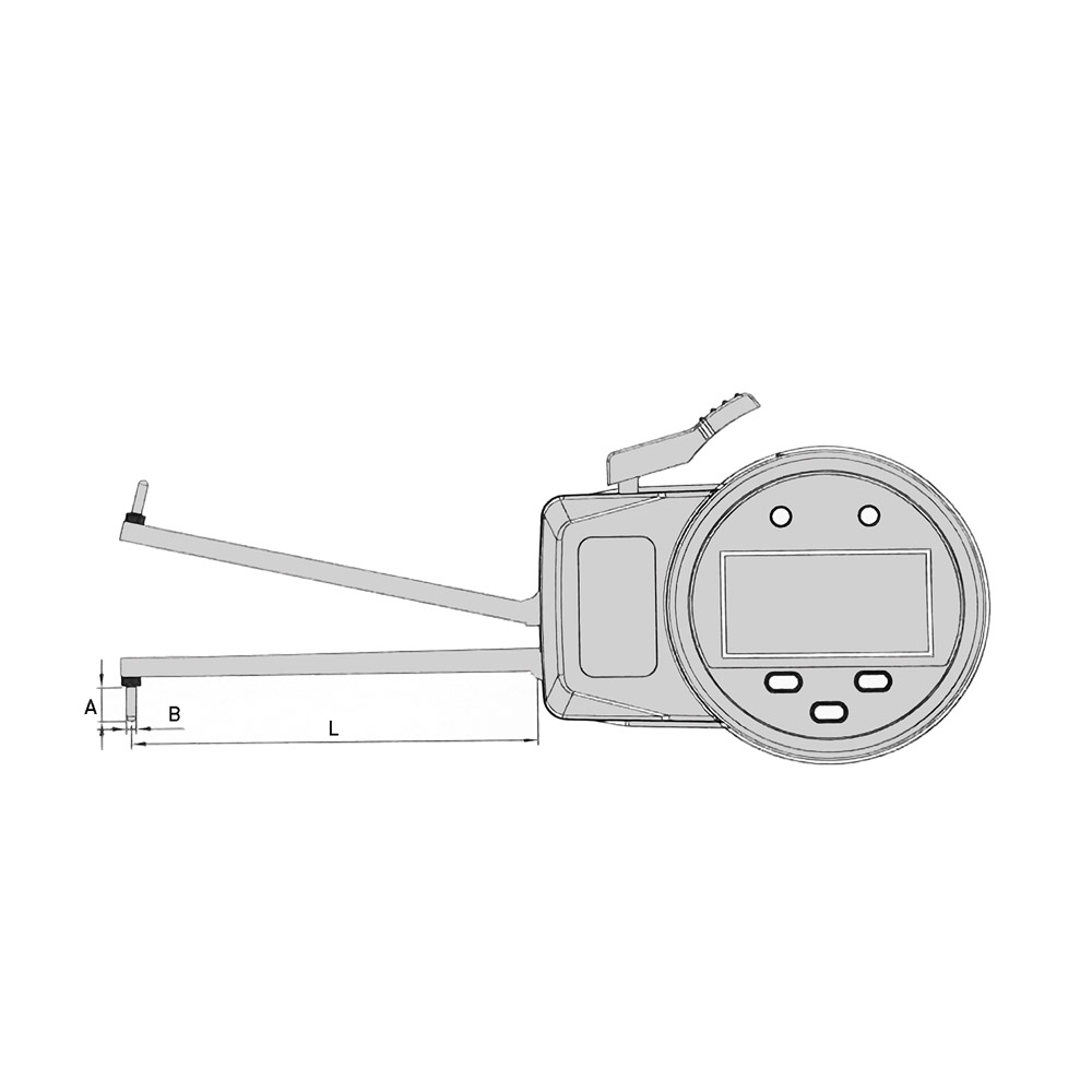 Zeichnung Digital-Innen-Schnellmesstaster 50 - 100 mm IP 65