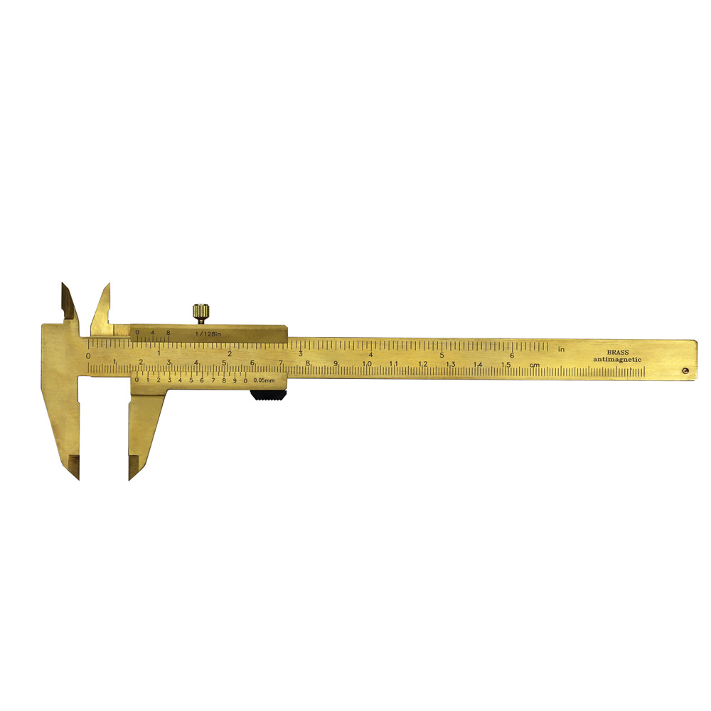 Taschen-Messschieber 0 - 150 mm antimagnetisch aus Messing