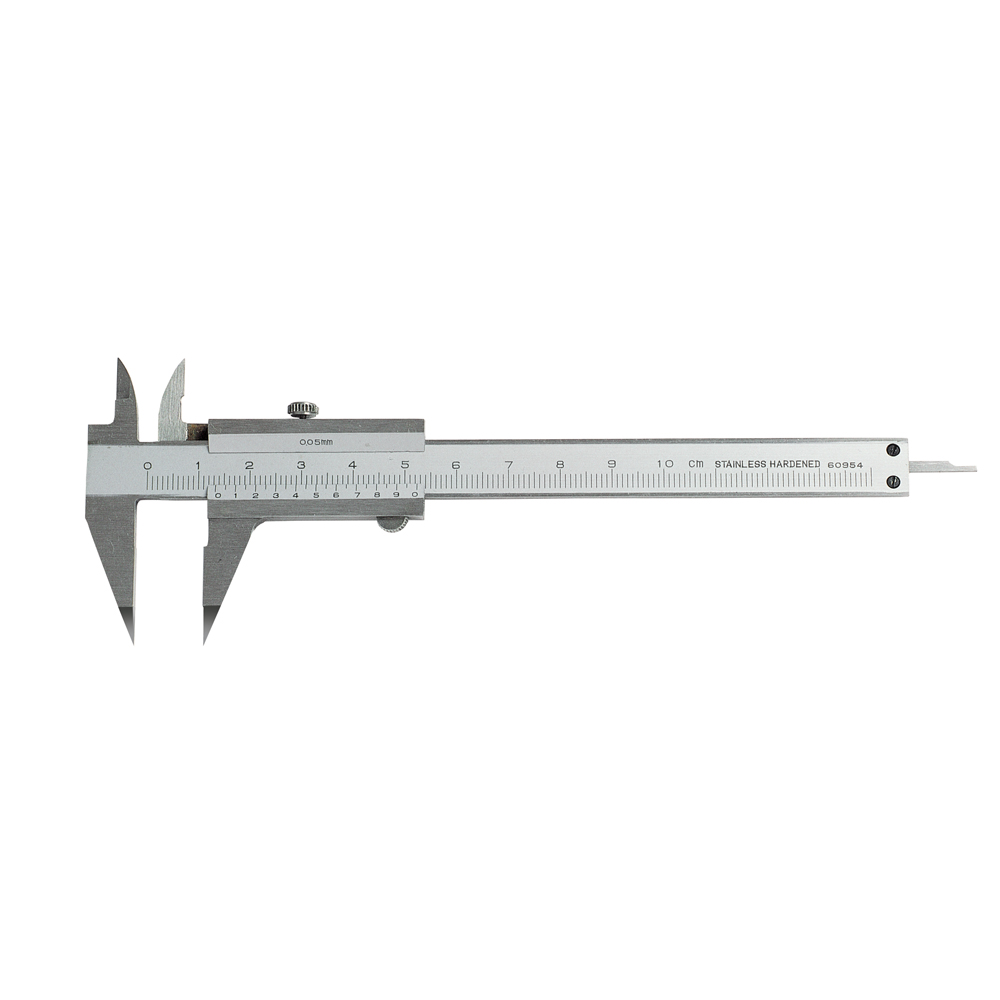 Klein-Messschieber 100 mm mit spitzem Schnabel DIN 862