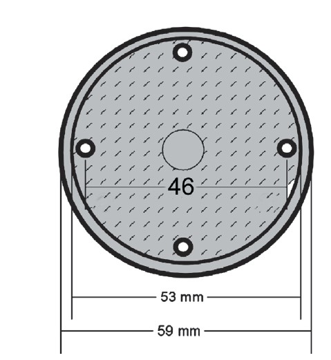 Zeichnung Magnethalter Magnetkraft 10 kg für Messuhren