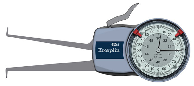 Kroeplin Innen-Schnelltaster H230 30 - 50 mm Messbereich analog Kroeplin Innen-Schnelltaster H230 30 - 50 mm Messbereich analog