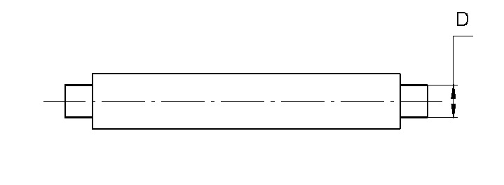 Zeichnung Einstellmaß ballig 575 mm für Außenmessschrauben