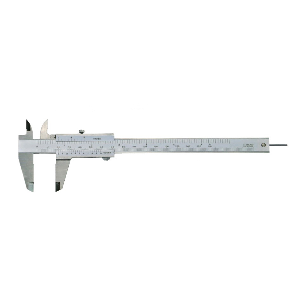 Messschieber analog 0 - 150 mm mit rundem Tiefenmaß Ø 2 mm DIN 862
