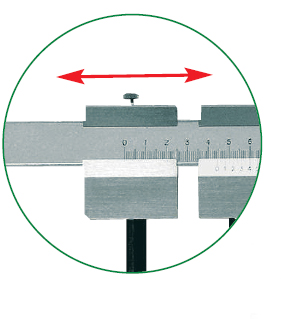 Hinweis Stangenzirkel-Messschieber  Hinweis Stangenzirkel-Messschieber