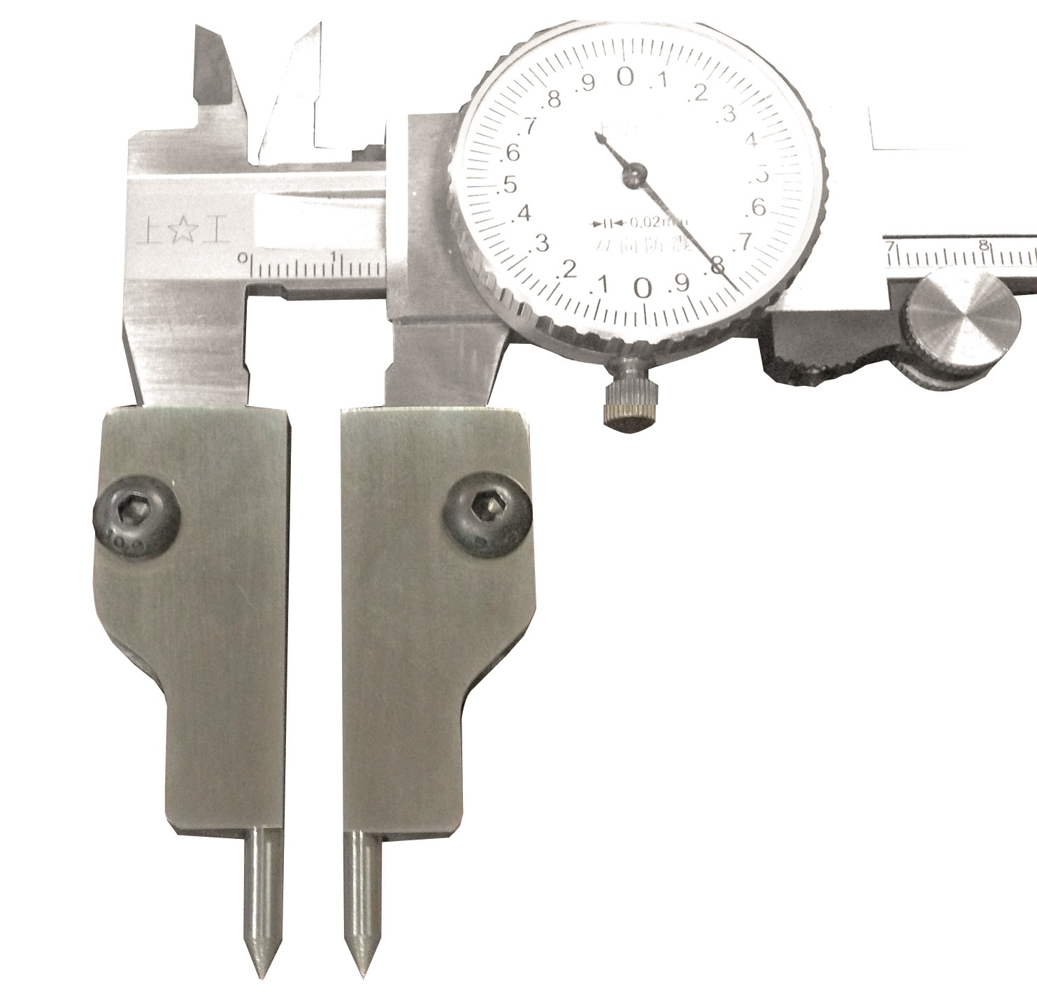 Anwendungsbeispiel Messadapter für Messschieber 150 mm Messbereich Anwendungsbeispiel Messadapter für Messschieber 150 mm Messbereich