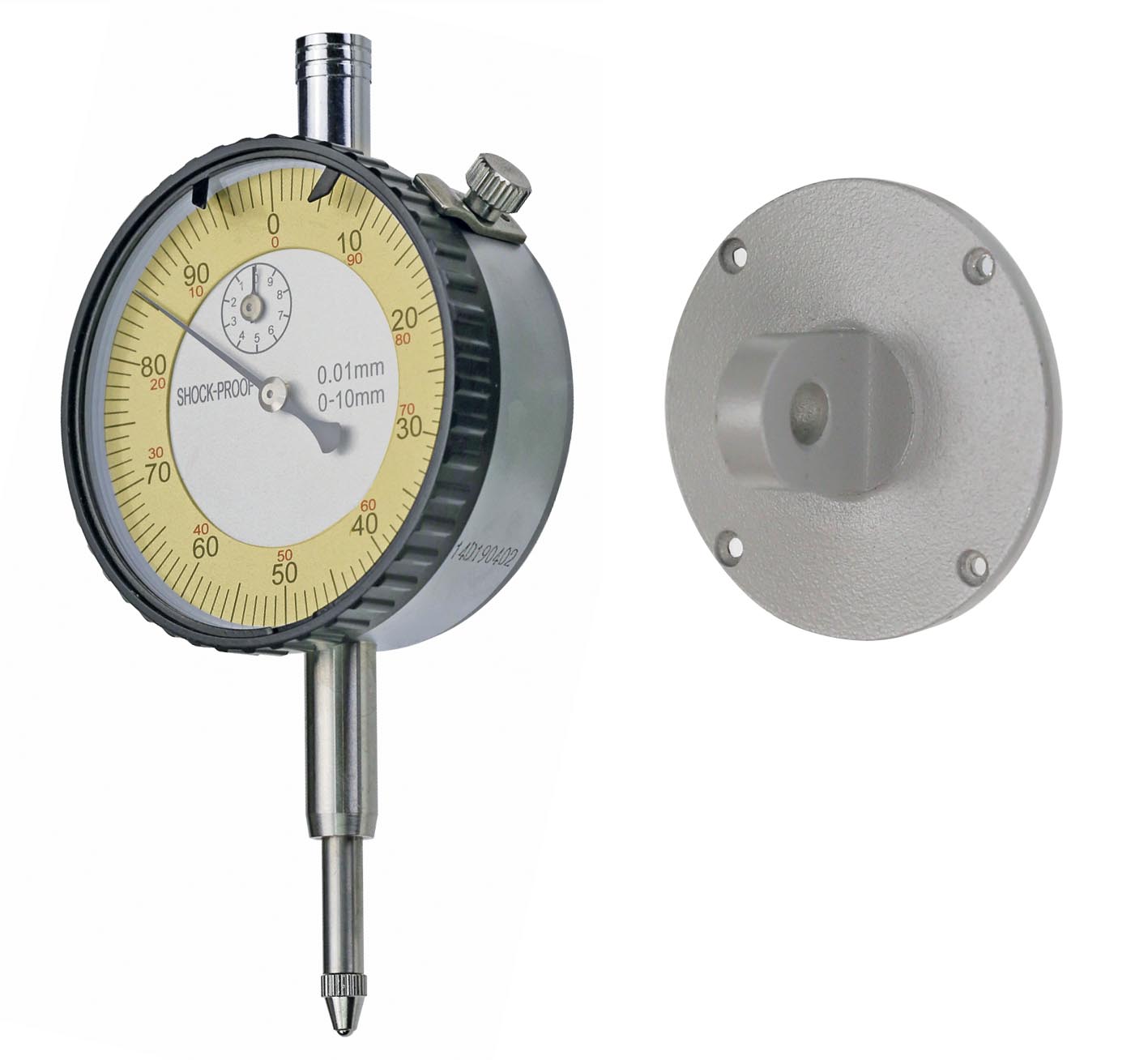 Messuhr 0 - 10 mm Messbereich Ablesung 0,01 mm mit Öse